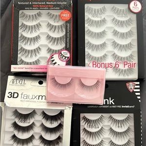 various new fake eyelashes